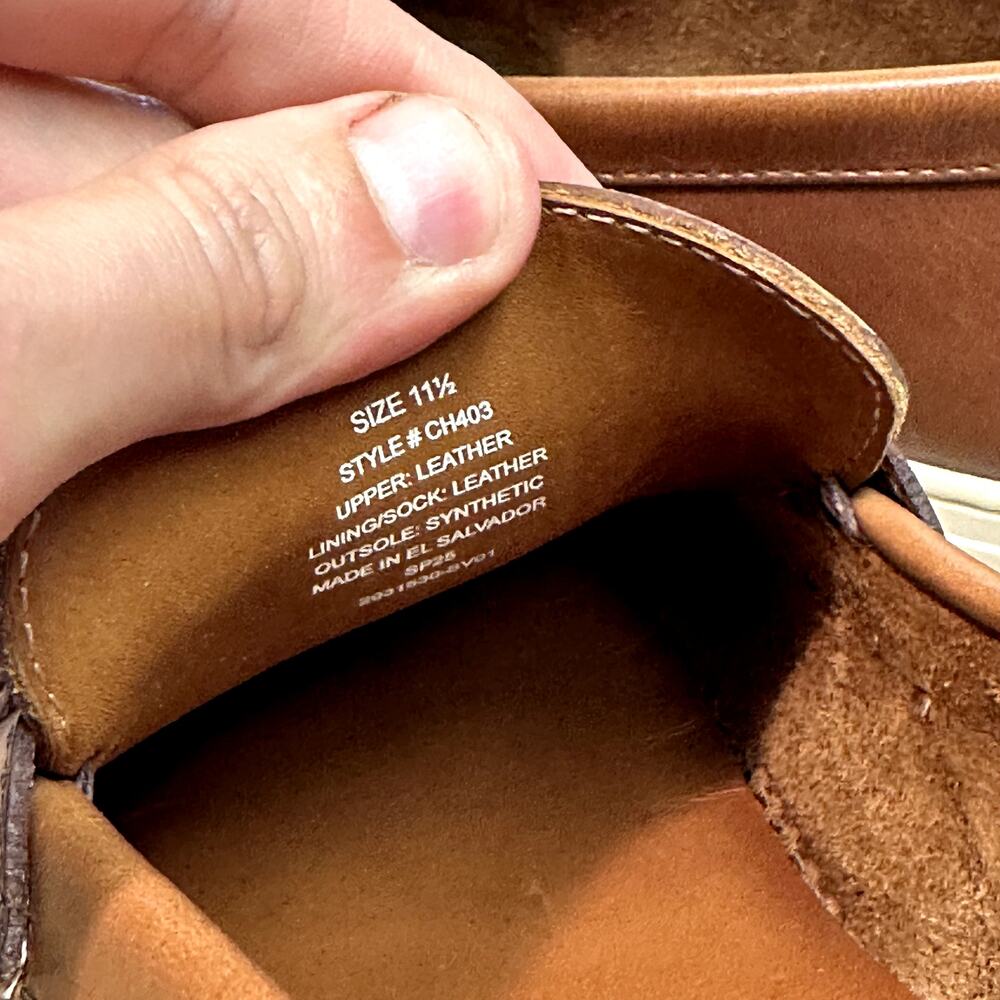 NIB J. Crew Leather Hybrid Casual Penny Loafers Havana Brown Sneakers US 11.5 D - Picture 8 of 9